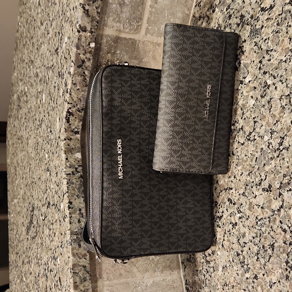 MK crossbody and wallet